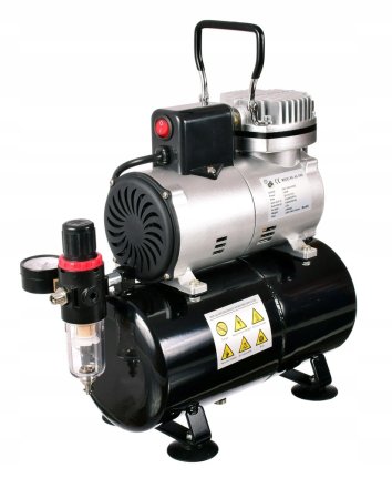 Airbrush kompresor s 3l tlakovou nádobou FENGDA AS-186S a ventilátorem