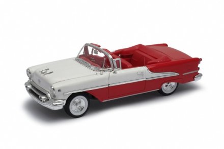 Model auta Welly Oldsmobile 1955 Super 88 (bílá/červená) 1:24 