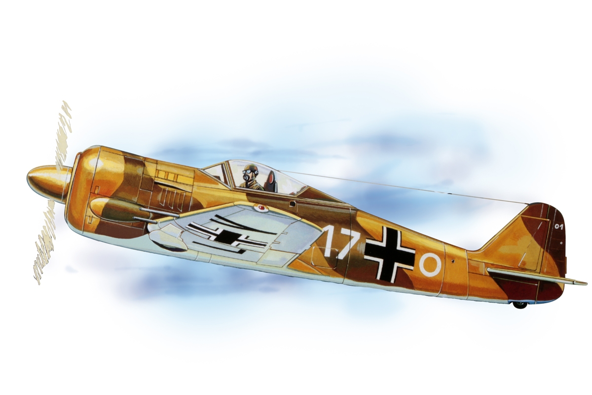 Focke-Wulf FW-190 (654mm) laser.vyřezávaný | pkmodelar.cz