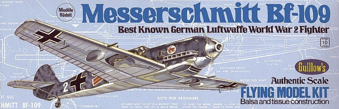 Messerschmitt Bf-109 (419mm) | pkmodelar.cz