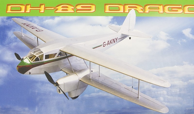 deHavilland DH-89 Dragon Rapide 1067mm | pkmodelar.cz