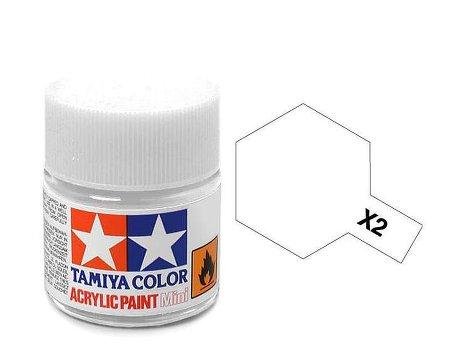 Akrylová barva Tamiya X-2 White 10ml | pkmodelar.cz
