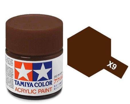 Akrylová barva Tamiya X-9 Brown 10ml | pkmodelar.cz