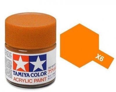 Akrylová barva Tamiya X-6 Orange 10ml | pkmodelar.cz