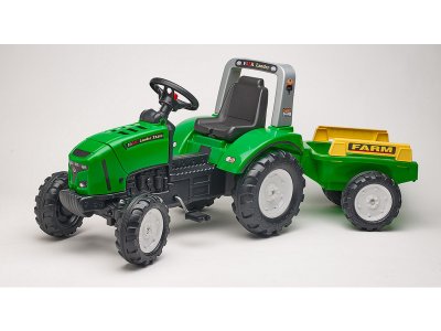 FALK - Šlapací traktor Farm lander Z240X s vlečkou zelený | pkmodelar.cz