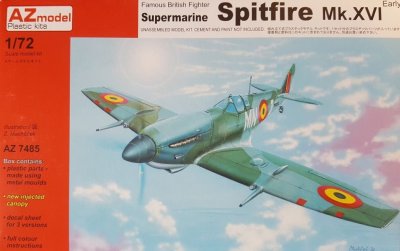 Plastikový model letadla AZ-Model 7485 Supermarine Spitfire Mk. XVI 1:72