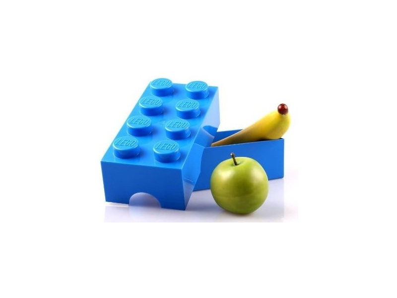 LEGO box na svačinu 100x200x75mm - světle modrý | pkmodelar.cz