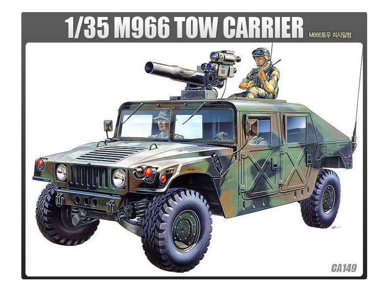 Plastikový model vojenské techniky Academy 13250 M-966 Hummer with Tow (1:35)