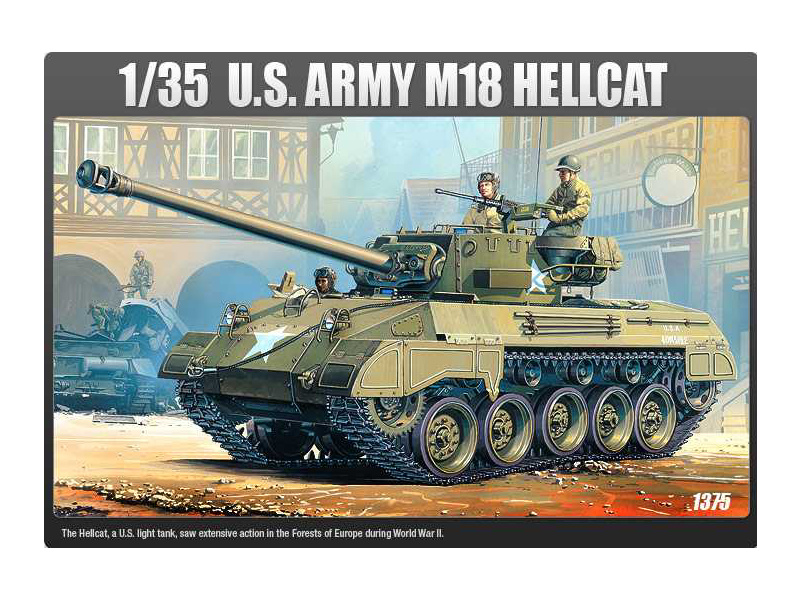 Plastikový model tanku Academy 13255 M-18 Hellcat US ARMY (1:35)