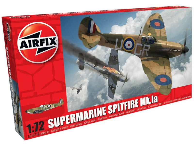 Plastikový model letadla Airfix A01071B Supermarine Spitfire Mk.Ia (1:72)