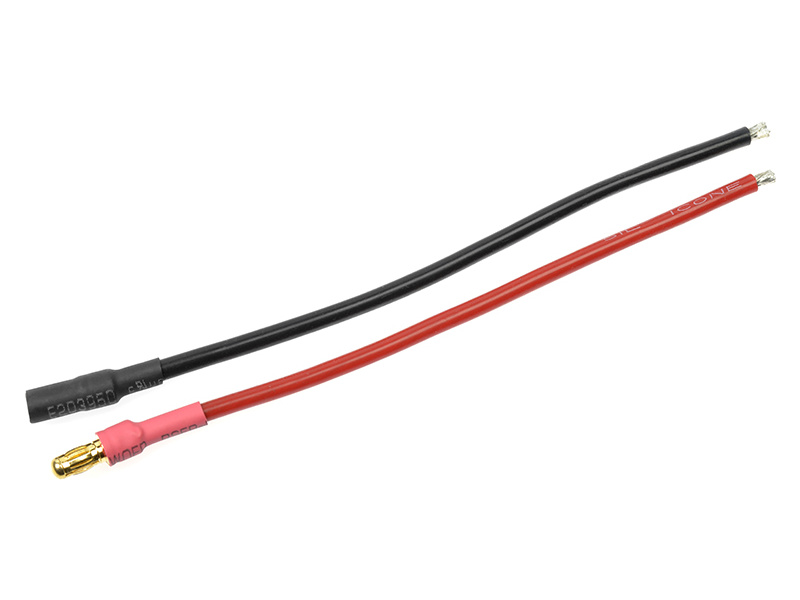 Konektor zlacený 3.5mm s kabelem kabel 14AWG 10cm (1 pár)
