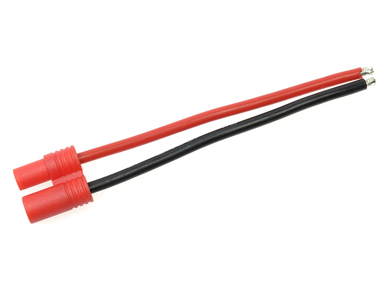 Konektor zlacený 3.5mm samice s kabelem 14AWG 10cm | pkmodelar.cz