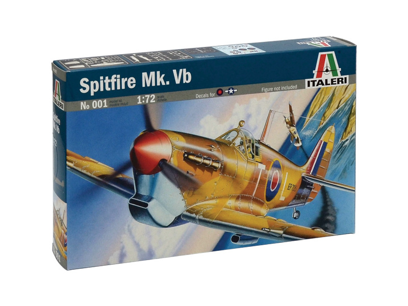 Plastikový model letadla Italeri 0001 Supermarine Spitfire Mk.VB (1:72)