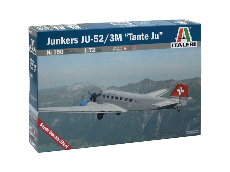 Plastikový model letadla Italeri 0150 Junkers JU-52/3 M Tante Ju (1:72)