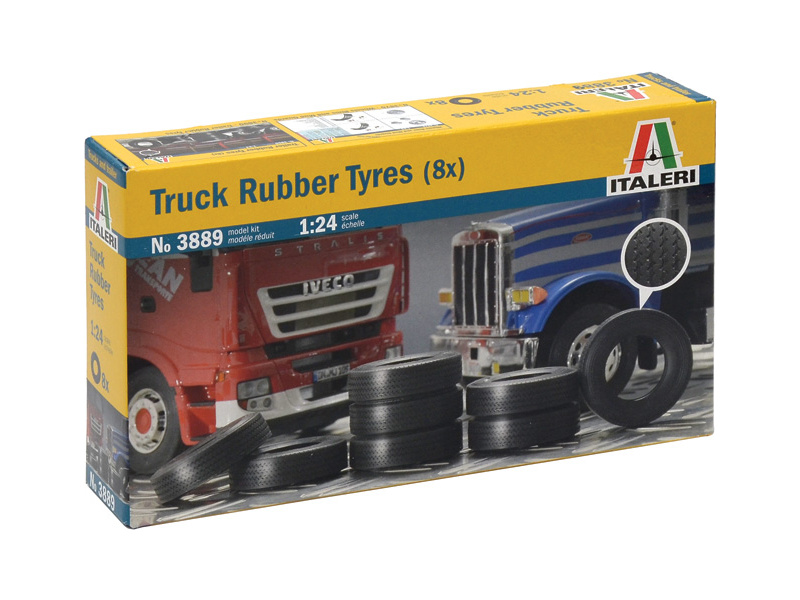 Plastikový model pneumatik Italeri 3889 Truck Rubber Tyres (1:24)
