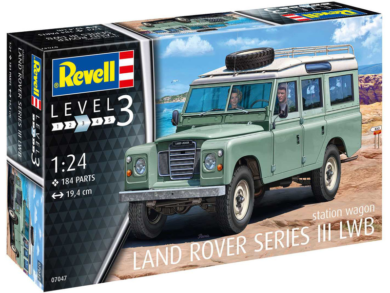 Plastikový model auta Revell 07047 Land Rover Series III (1:24)