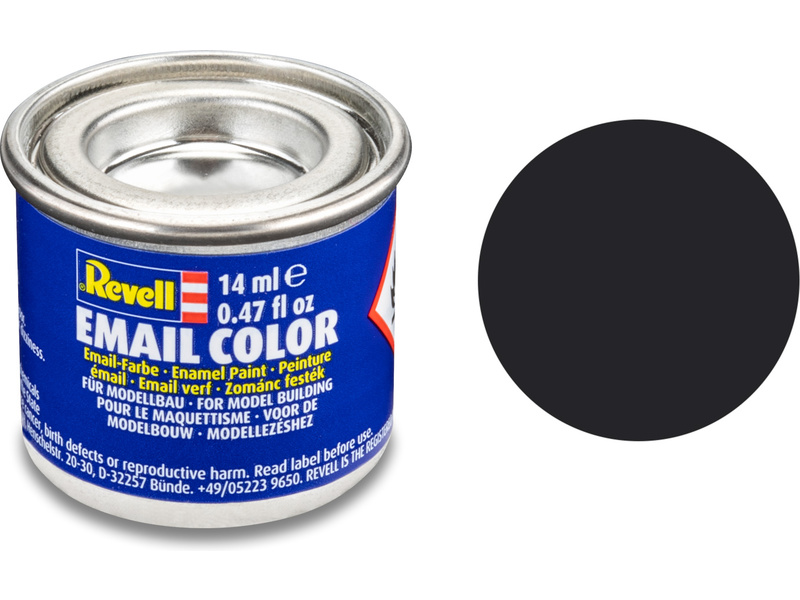 Barva Revell emailová 32106  matná dehtově černá č.6