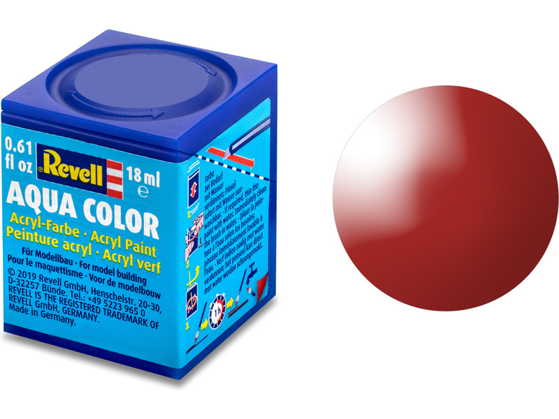 Barva Revell akrylová - 36131: leská ohnivě rudá (fiery red gloss) č.31 | pkmodelar.cz