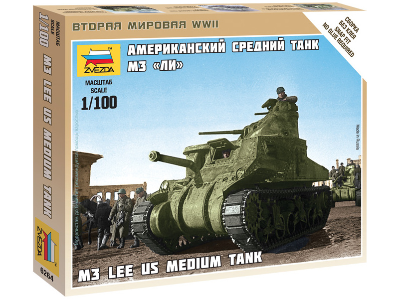 Plastikový model tanku Zvezda 6264 Easy Kit M3 Lee (1:100)