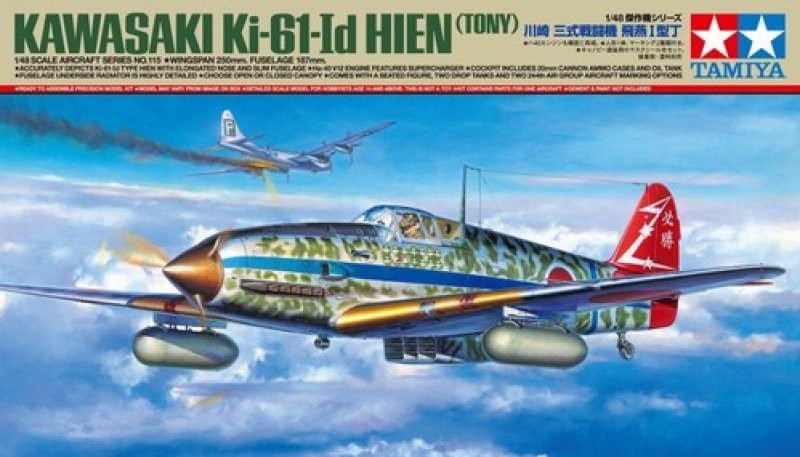 Plastikový model letadla Tamiya 61115 Kawasaki Ki-61-Id Hien 1:48 | pkmodelar.cz