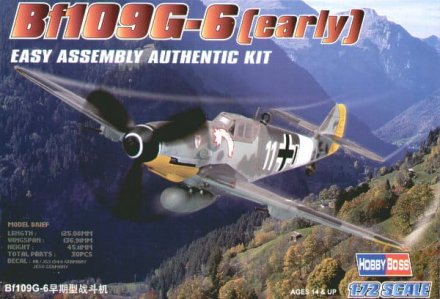 Plastikový model letadla Hobby Boss 80225 Bf109 G-6 (early) 1:72