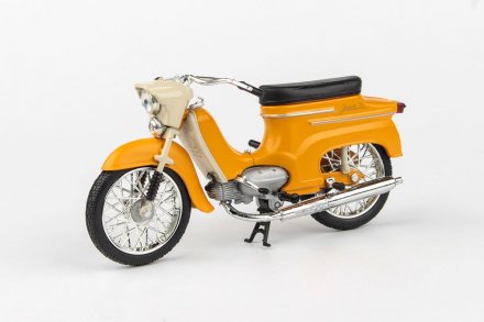 Model motocyklu Jawa 50 Pionýr typ 21 (1967) 1:18 - Žlutohnědá