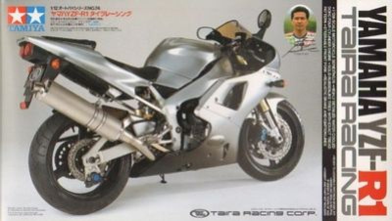 Plastikový model motorky Tamiya 14074 Yamaha YZF-R1 Taira Raicing 1:12 | pkmodelar.cz