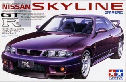Plastikový model auta Tamiya 24145 Nissan Skyline GT-R V Spec (R33) 1:24