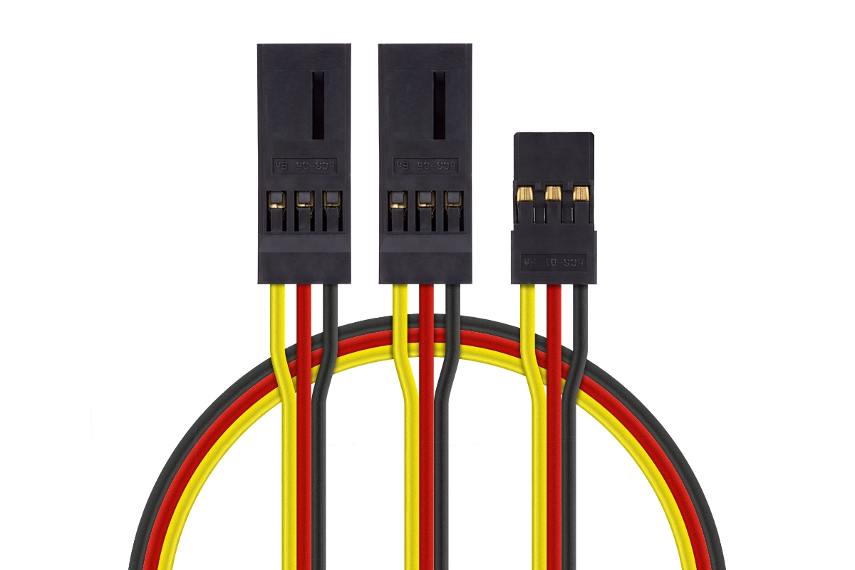 4702 S "Y"-kabel JR plochý silný dlouhý 600mm (PVC) | pkmodelar.cz