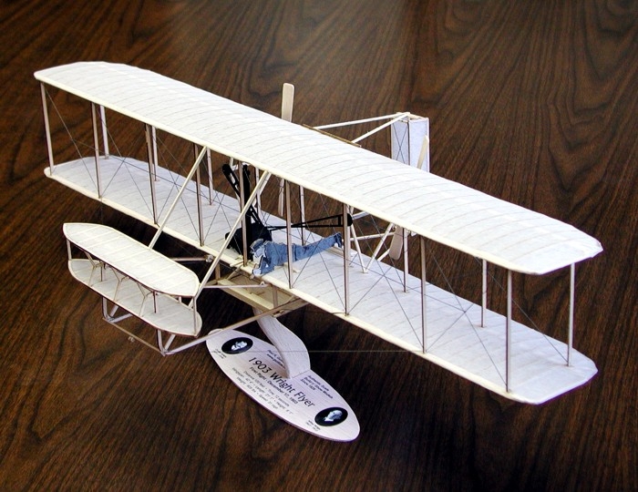 1903 Wright Flyer laser. vyřezávaný 615mm | pkmodelar.cz