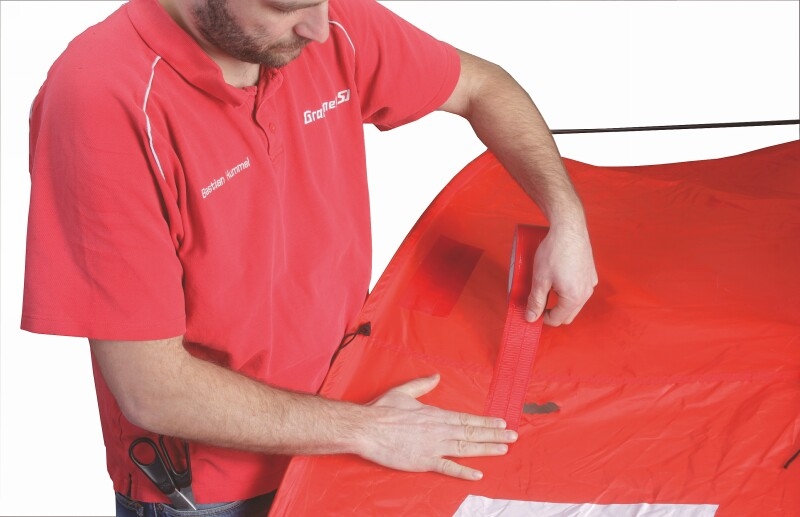 Opravná textilní páska 50mm x 25 m (červená) | pkmodelar.cz