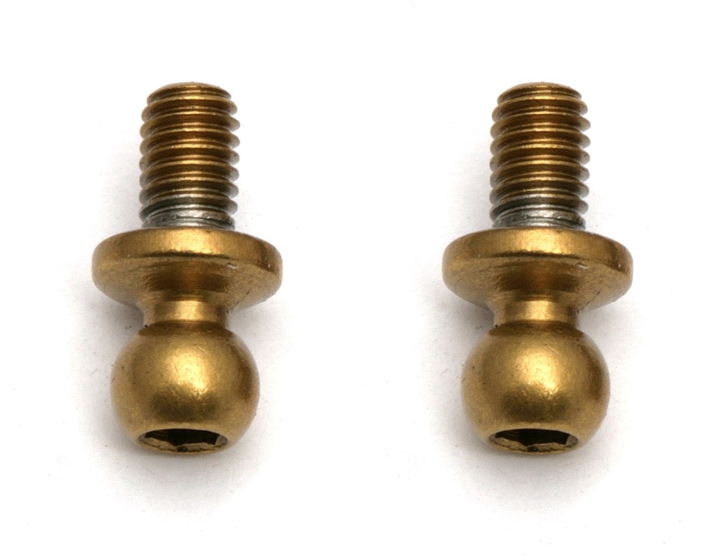 FT M3 kulové čepy, krátky krček, 5 mm délka závitu, 2 ks.