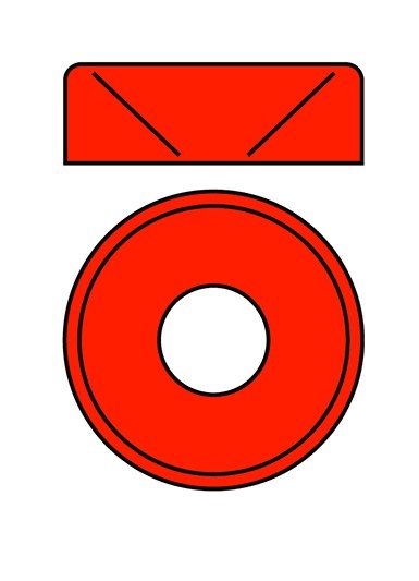 Hliníková podložka pro M3 šroub s zápustnou hlavou, venkovní průměr=8mm, červená, 10 ks.