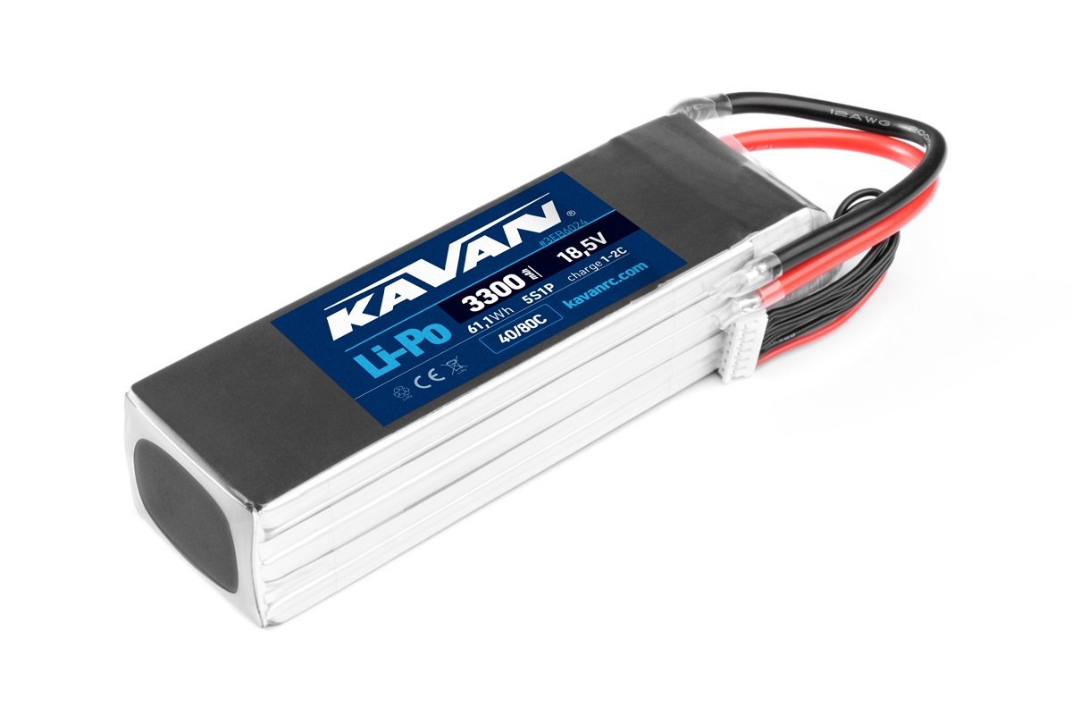 KAVAN Li-Po 3300mAh/18,5V 40/80C 61,1Wh | pkmodelar.cz