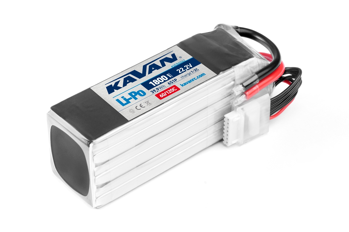 KAVAN - Li-Po 1800 mAh/22,2 V 60/120C, 39,9 Wh | pkmodelar.cz