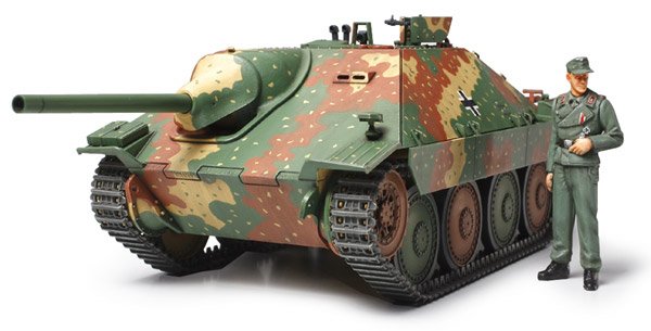 Plastikový model tanku Tamiya 35285 German TD Hetzer Mid Product. 1:35 | pkmodelar.cz