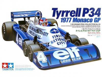 Plastikový model formule Tamiya 20053 Tyrrell P34 1977 Monaco GP 1/20