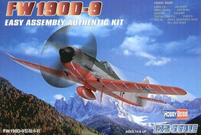 Plastikový model letadla Hobby Boss 80228 Fw190D-9 1:72