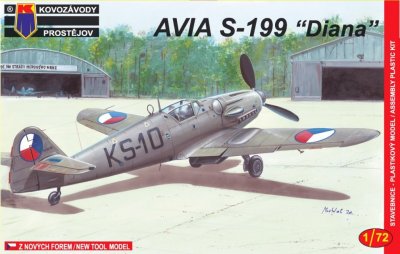 Plastikový model letadla KPM0008 Avia S-199 "Diana" 1:72 | pkmodelar.cz