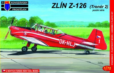 Plastikový model letadla KPM0023 Zlín Z-126 Trener 2 (pozdní série) 1:72