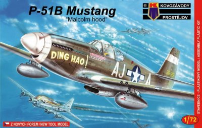 Plastikový model letadla KPM0030 P-51B Mustang "Malcolm hood" 1:72