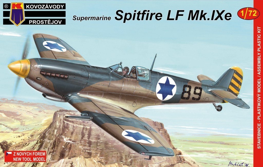Plastikový model letadla KPM0063 Supermarine Spitfire LF Mk.IXe Israel 1:72 | pkmodelar.cz