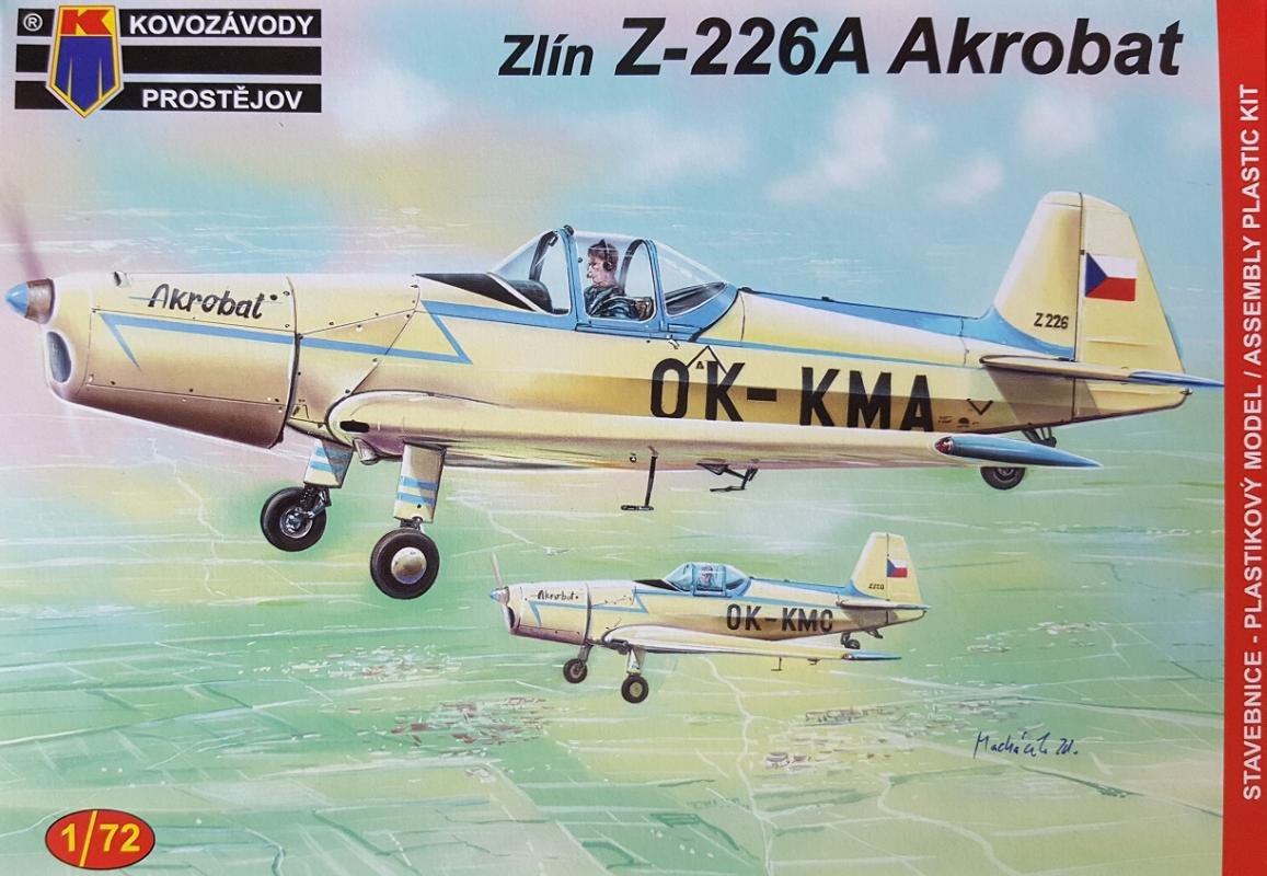 Plastikový model letadla KPM0075 Zlín Z-226A "Akrobat" 1:72 | pkmodelar.cz