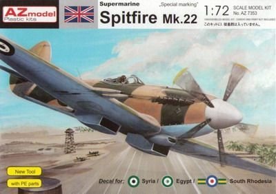 Plastikový model letadla AZ-Model 7353 Supermarine Spitfire Mk.22 Special 1:72 | pkmodelar.cz