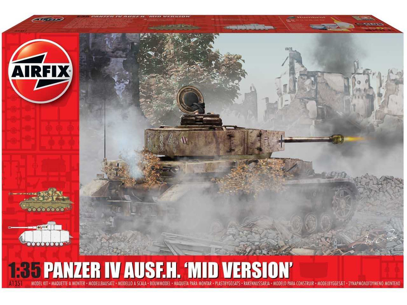 Plastikový model tanku Airfix A1351 Panzer IV Ausf.H Mid Version (1:35) | pkmodelar.cz