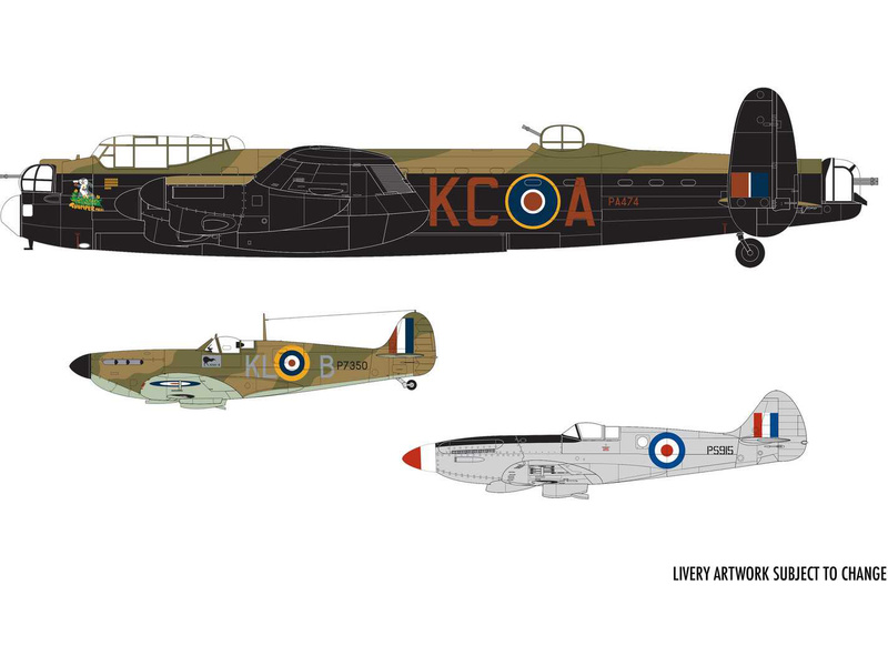 Plastikový model letadla Airfix A50182 Battle of Britain Memorial Flight - Gift Set 1:72 | pkmodelar.cz