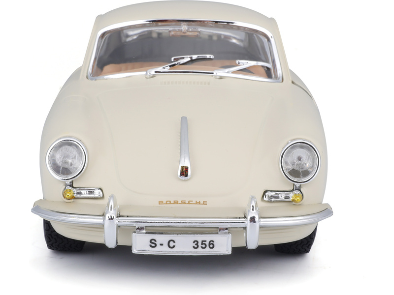 Bburago Porsche 356B Coupe 1961 1:24 krémová | pkmodelar.cz