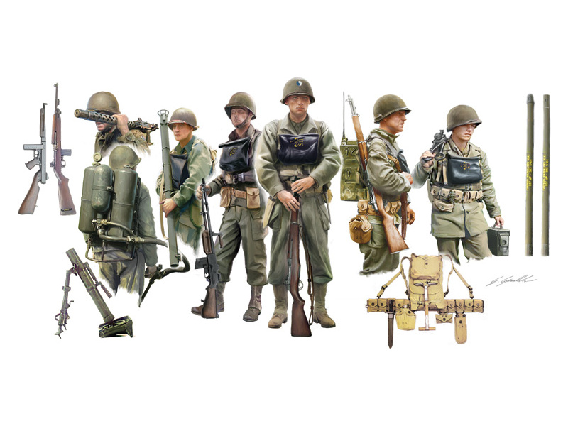 Plastikový model vojáků Italeri 6522 U.S. INFANTRY ON BOARD (1:35) | pkmodelar.cz