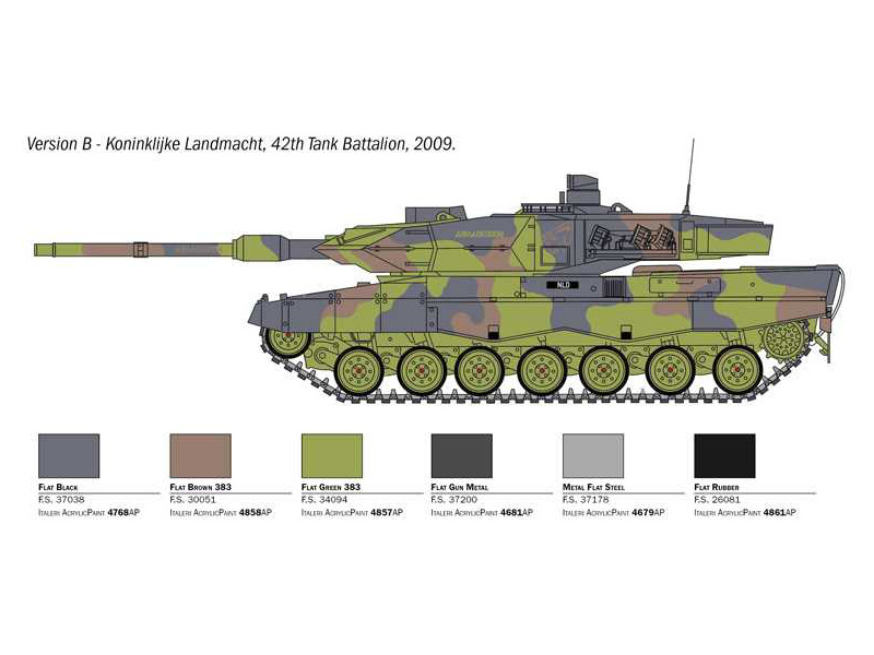 Plastikový model tanku Italeri 6567 Leopard 2A6 (1:35) | pkmodelar.cz