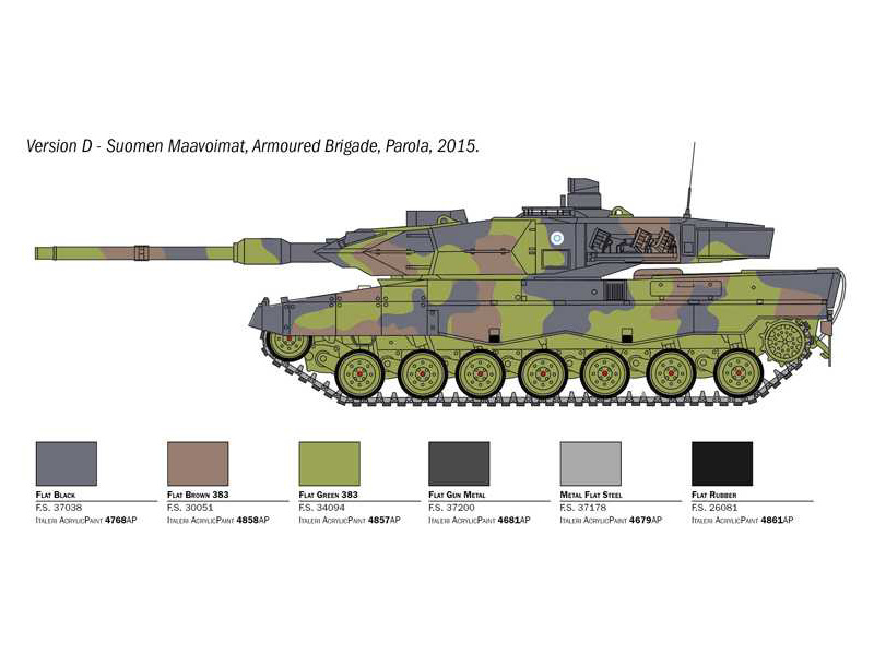 Plastikový model tanku Italeri 6567 Leopard 2A6 (1:35) | pkmodelar.cz